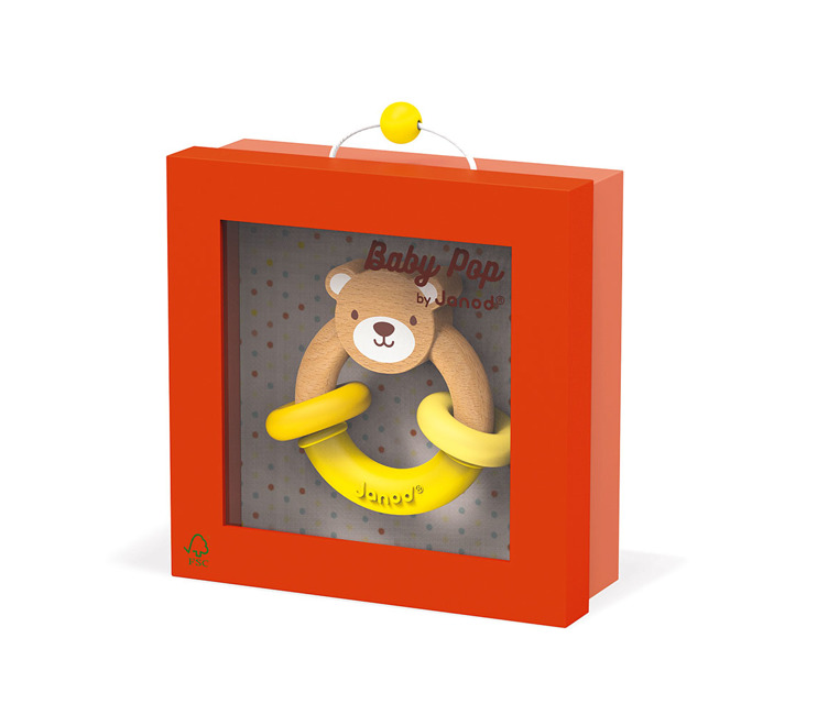 Janod Grzechotka Baby Pop Miś