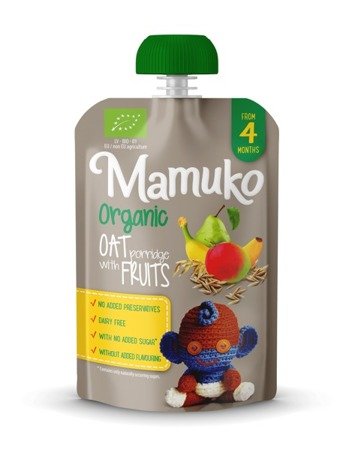 MAMUKO Owsianka BIO banan mango gruszka