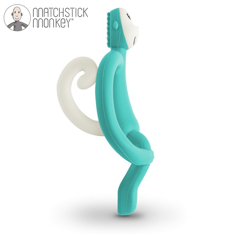 MATCHSTICK MONKEY Gryzak ze szczoteczką zielony