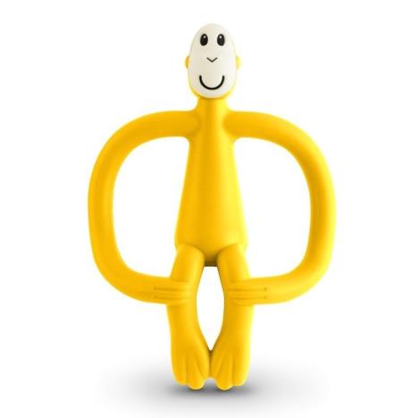 MATCHSTICK MONKEY Gryzak ze szczoteczką żółty