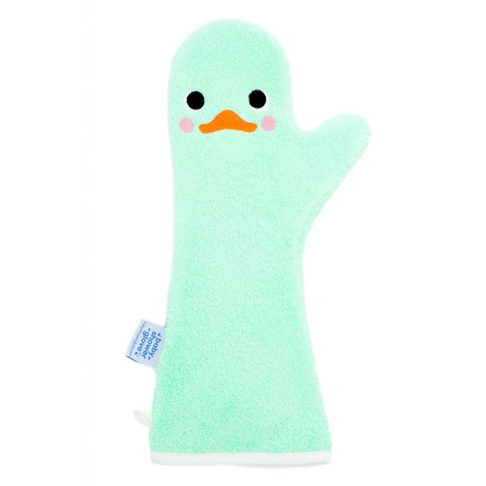 BABY SHOWER GLOVE Rękawiczka antypoślizgowa pod prysznic zielona