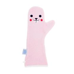 BABY SHOWER GLOVE Rękawiczka antypoślizgowa pod prysznic różowa