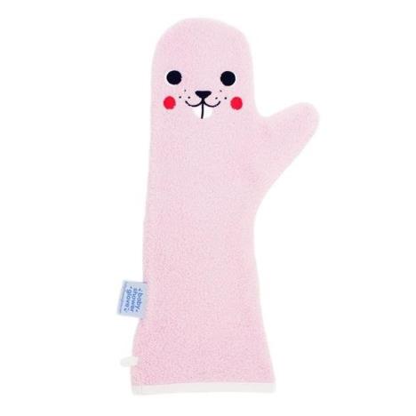 BABY SHOWER GLOVE Rękawiczka antypoślizgowa pod prysznic różowa