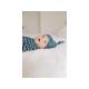 aden+anais Kocyk dzianinowy i czapeczka SNUGGLE KNIT NAVY STRIPE
