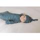 aden+anais Śpiworek dzianinowy SNUGGLE KNIT NAVY STRIPE