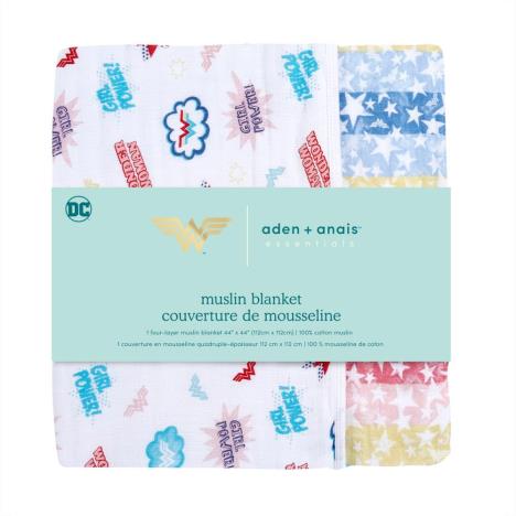 aden+anais ESSENTIALS Kołderka muślin WONDER WOMAN
