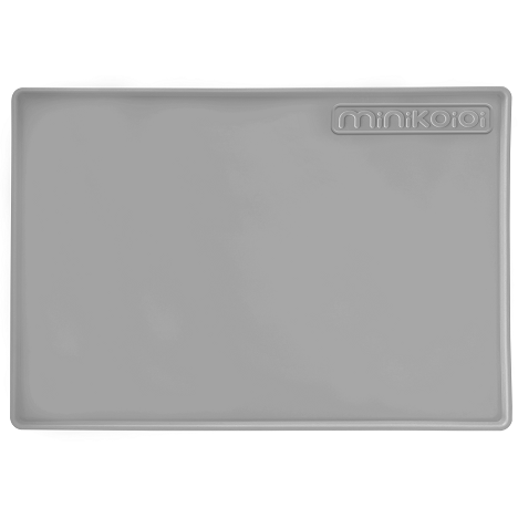 MinikOiOi Silikonowa mata pod talerzyk POWDER GREY