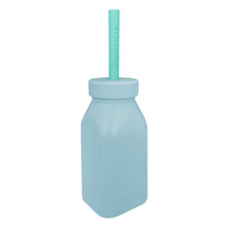 MinikOiOi Silikonowy bidon MINERAL BLUE/AQUA GREEN