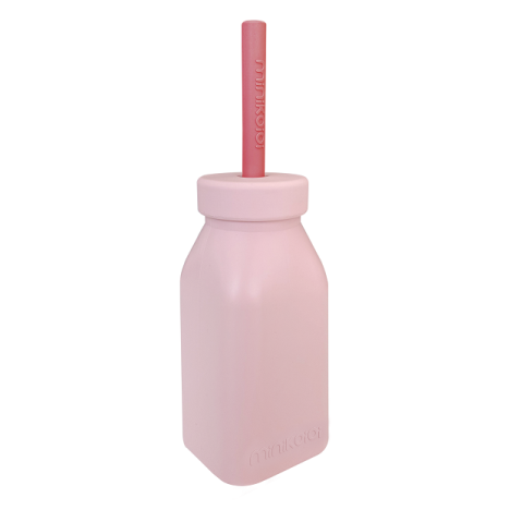 MinikOiOi Silikonowy bidon PINKY/PINK/VELVET ROSE