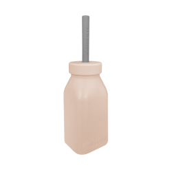 MinikOiOi Silikonowy bidon BUBBLE BEIGE/POWDER GREY