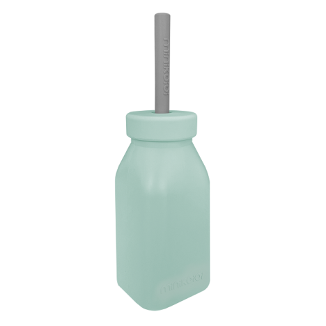 MinikOiOi Silikonowy bidon RIVER GREEN/POWDER GREY