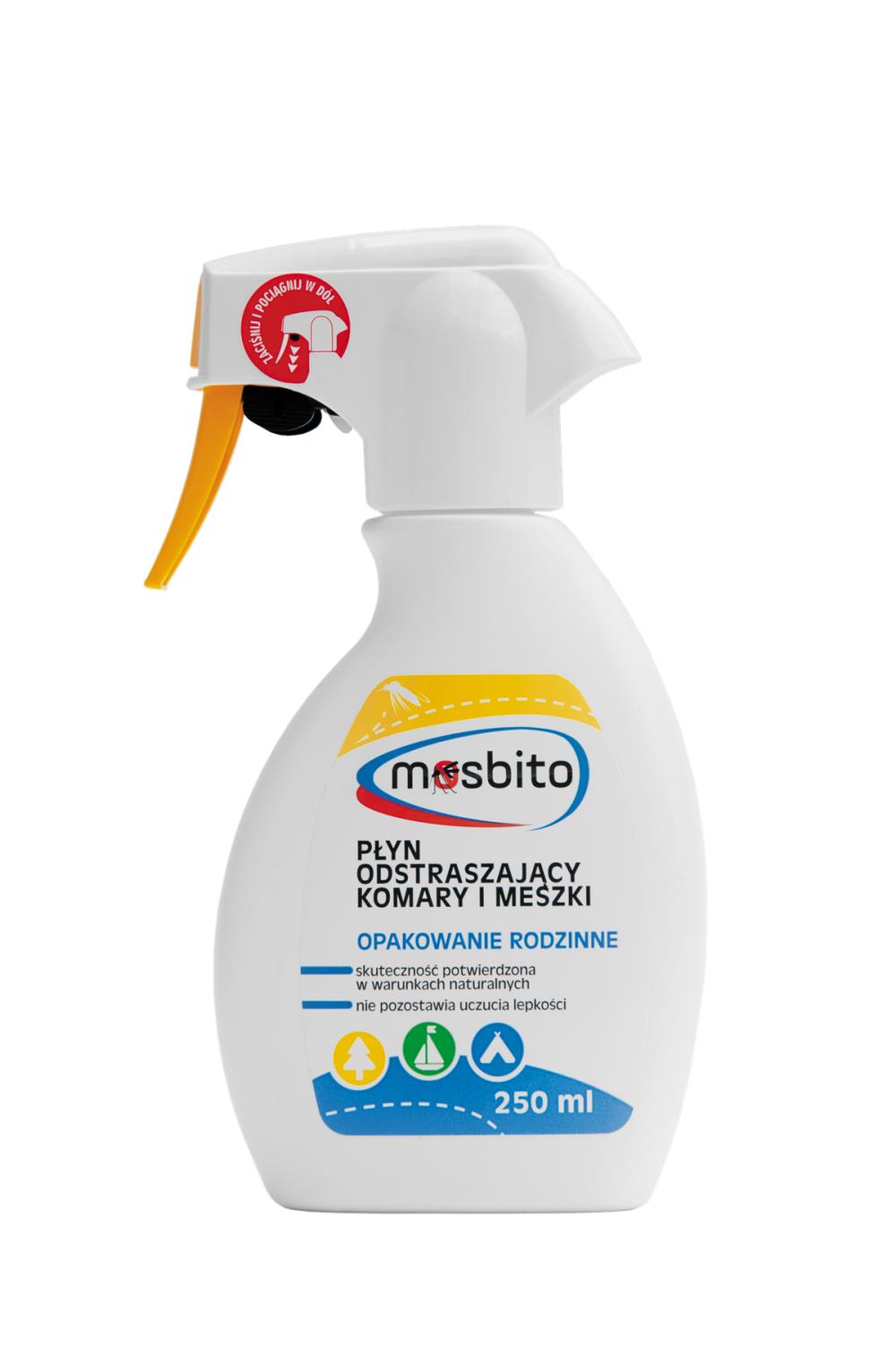 MOSBITO Płyn odstraszający komary i meszki 250 ml