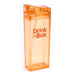 DRINK IN THE BOX CLASSIC Bidon ze słomką ORANGE 350 ml